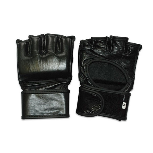 MMA BLACK LEATHER GLOVES