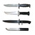 TRAINING RUBBER KNIFE (BLACK)