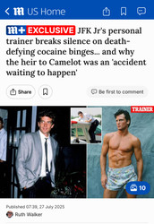 FK Jr's personal trainer breaks silence on death-defying cocaine binges... and why Kennedy was an 'accident waiting to happen'