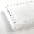 Close-up of PCRSEAL-OA clear sealing film applied to 96-well qPCR plate showing optical clarity