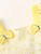 Princess Stylish yellow flower summer Skirt