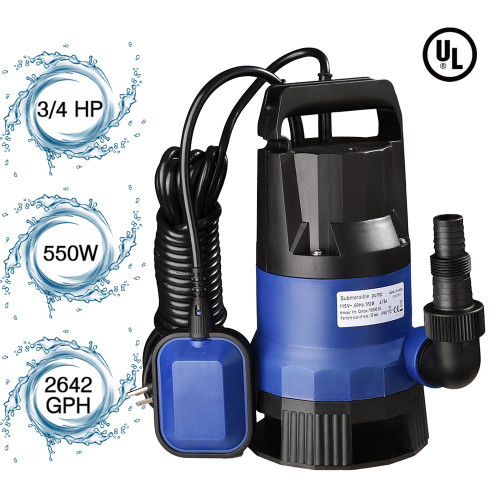 3/4HP Submersible Water Pump