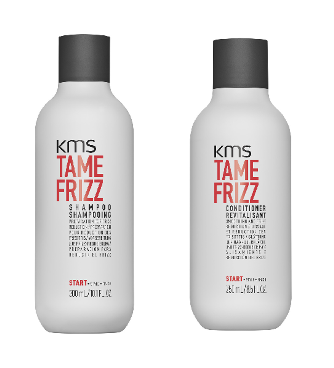 KMS TAMEFRIZZ Shampoo and Conditioner Duo 10.1oz 8.5oz - Kut Beauty Salon & Supply