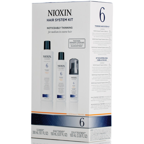 nioxin hair system 6 kit noticeably thinning for medium to coarse hair