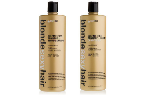 Blonde Sexy Hair Sulfate-Free Bombshell Blonde Daily Color Preserving Shampoo and Conditioner 33.8oz