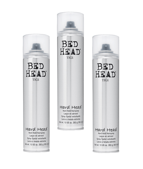 Tigi Bed Head Hard Head Hard Hold Hairspray 10.6oz - 3 Pack
