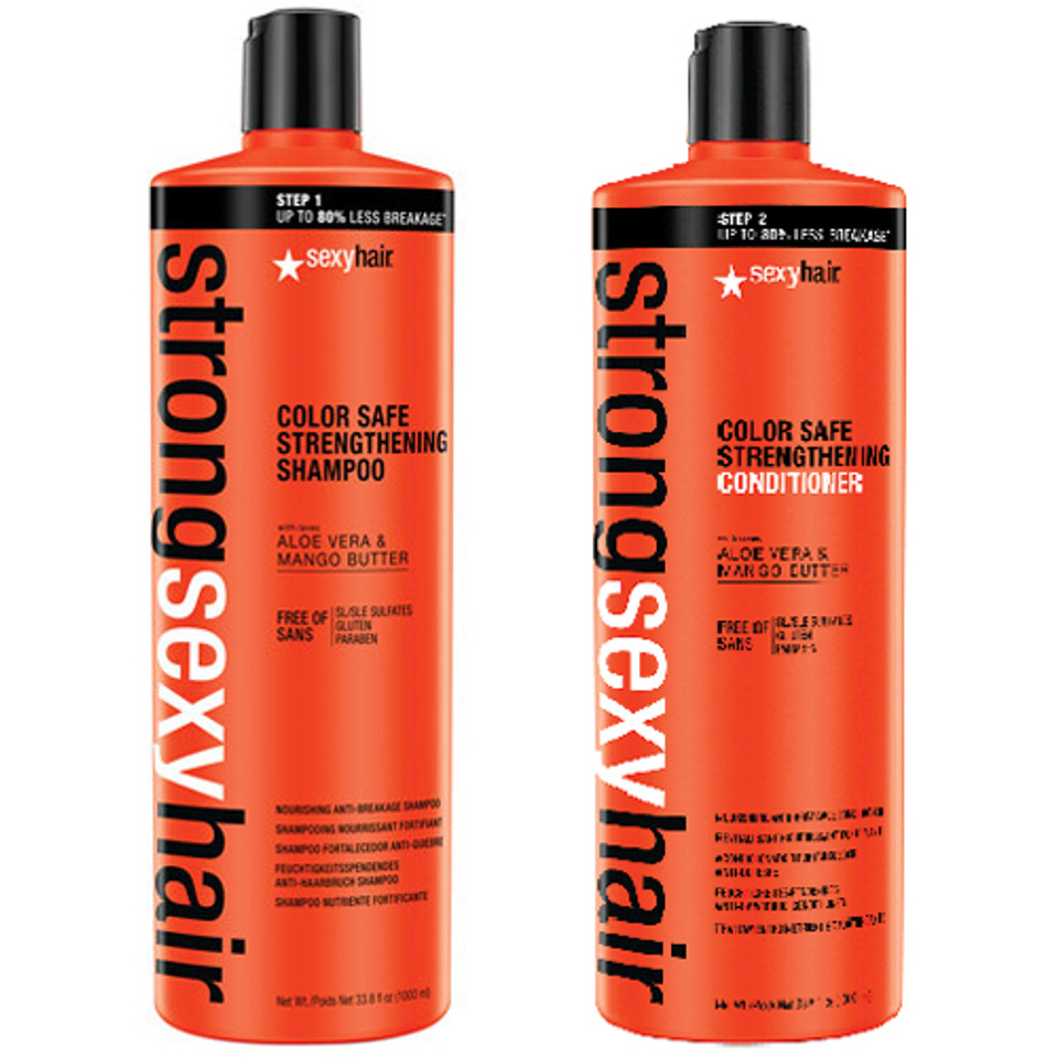 Strong Sexy Hair Color Safe Strengthening Shampoo And Conditioner 338oz Kut N Beauty Salon 3709