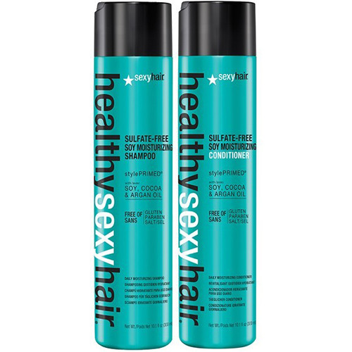 Healthy Sexy Hair Sulfate Free Soy Moisturizing Shampoo And Conditioner Duo 10oz Kut N Beauty