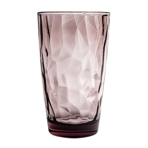 Bormioli Rocco Diamond Highball Glass in pink. photo courtesy of Rinkit