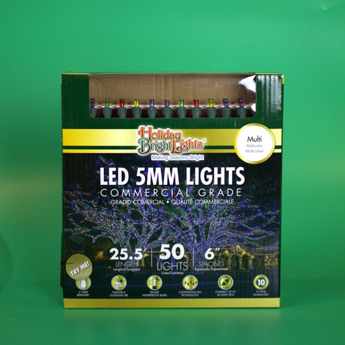 5MM LED 50ct Light Set | Multicolor