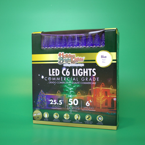 C6 LED 50ct Light Set | Blue