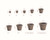 Brunello Planter 14" Black