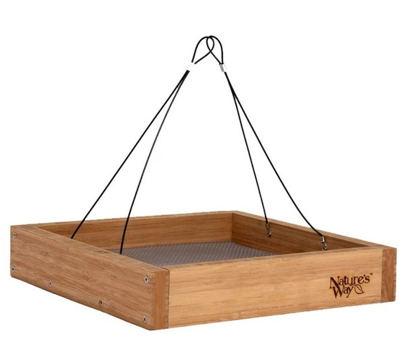 Bamboo Tray Bird Feeder