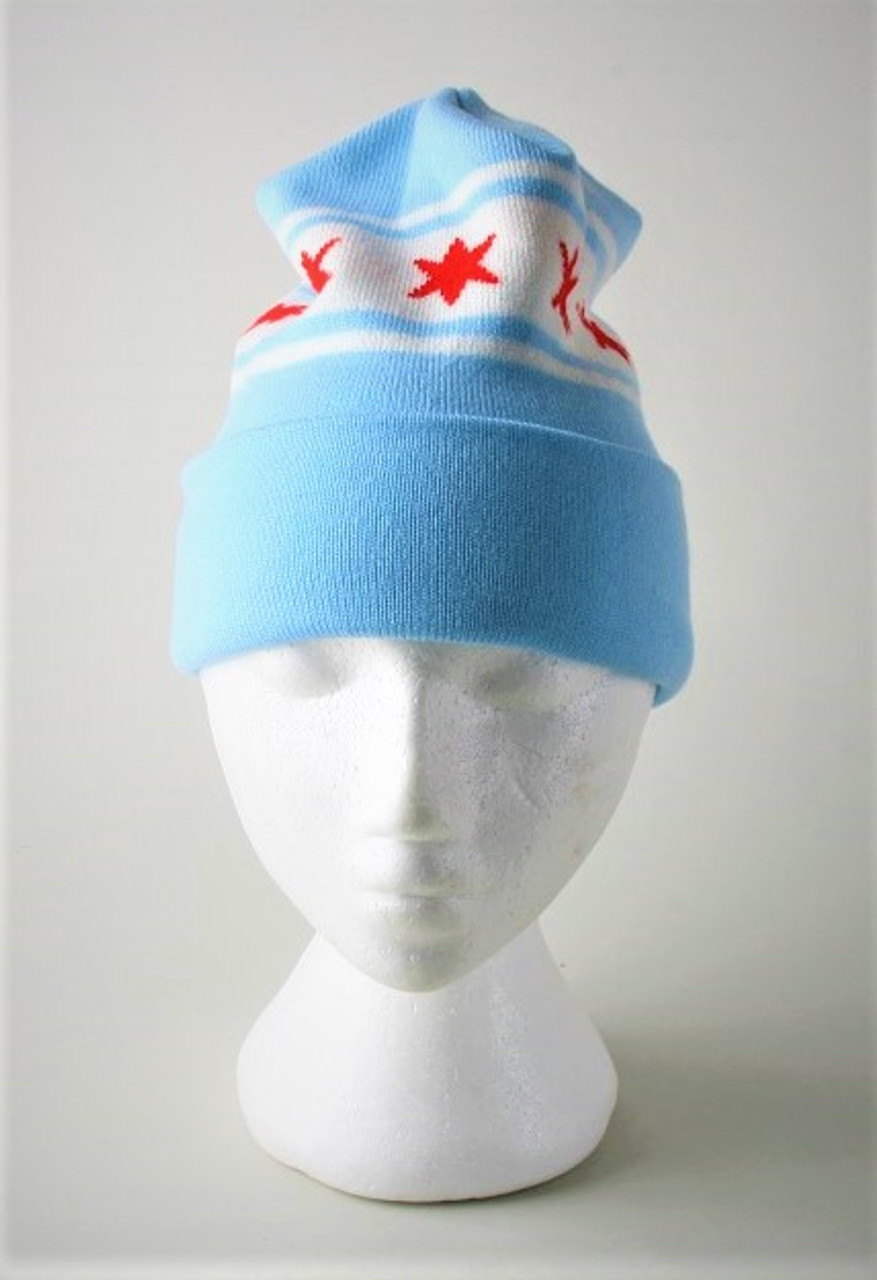 Light Blue Chicago Tassle Hat
