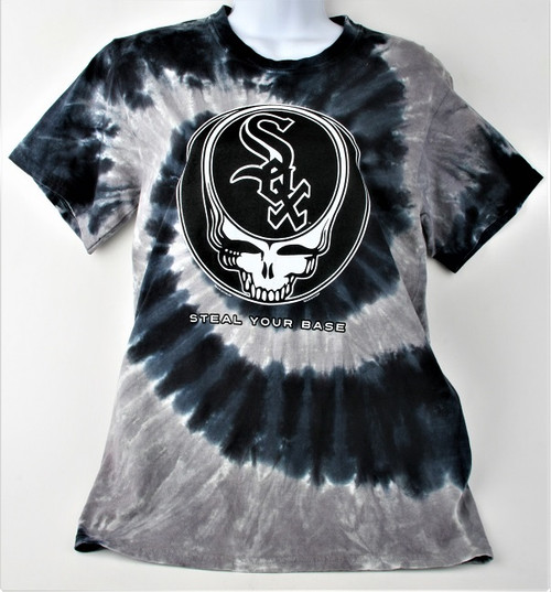 MLB Chicago Cubs GD Steal Your Base Tie-Dye T-Shirt Tee Liquid Blue