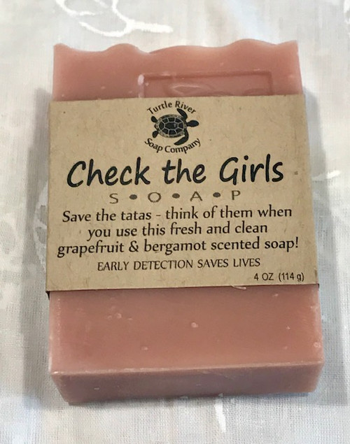 Natural Hand Made Soap - CHECK the GIRLS - grapefruit, bergamont