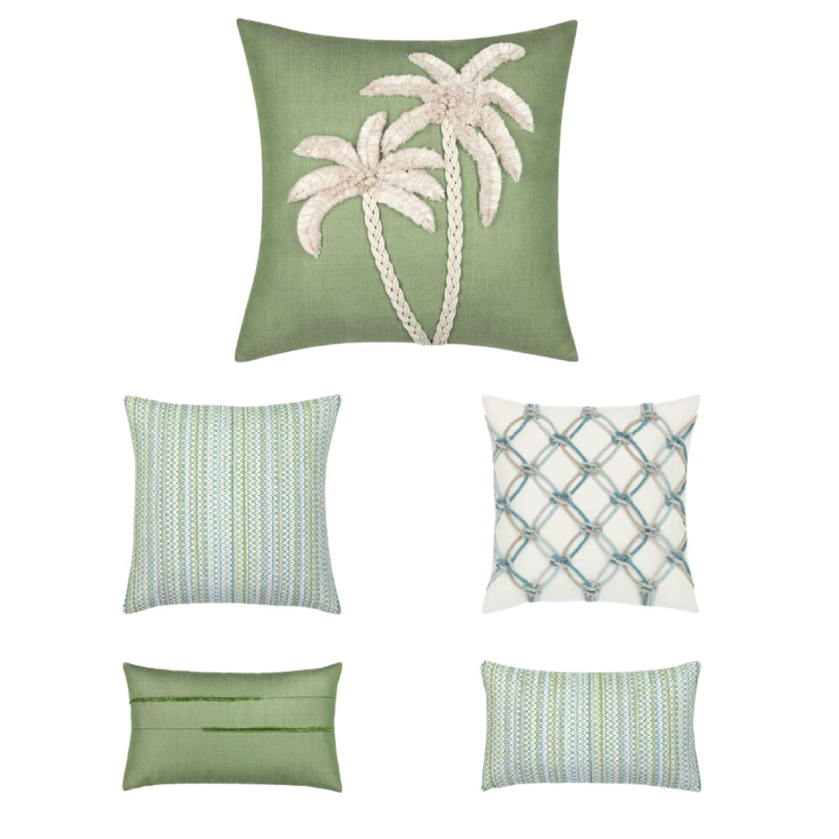 Kaleidoscope Spring Lumbar Sunbrella Pillow - Main Image