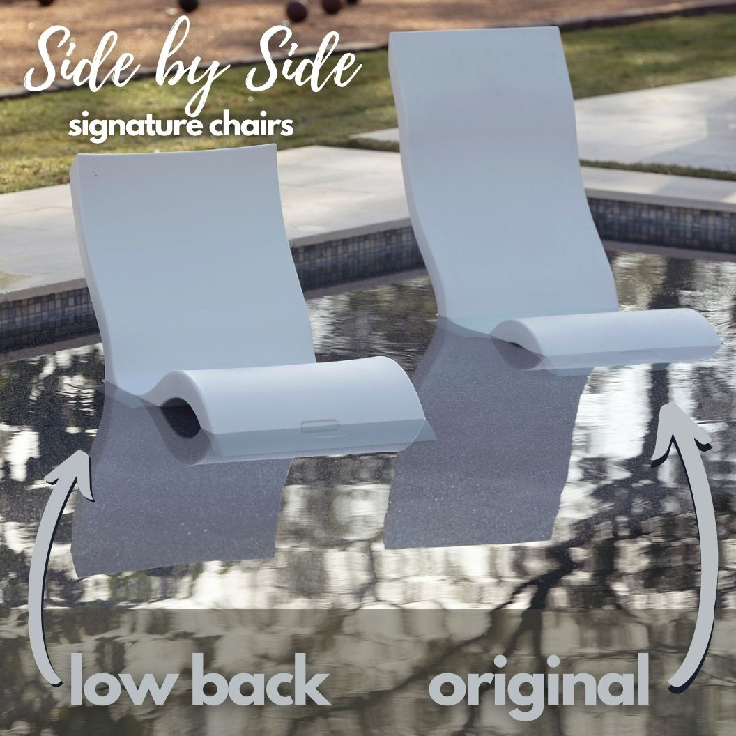 LEDGE LOUNGER Signature Chair For InPool Tanning Ledge