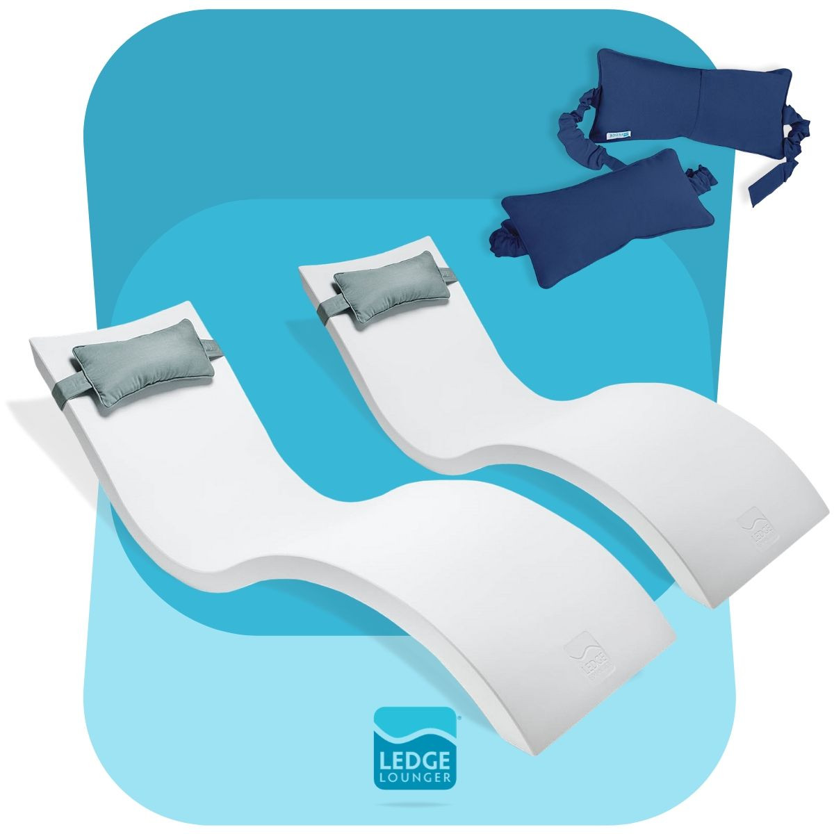 Ledge Lounger Leaders of Pool Cabo Shelf and Outdoor Furnishings