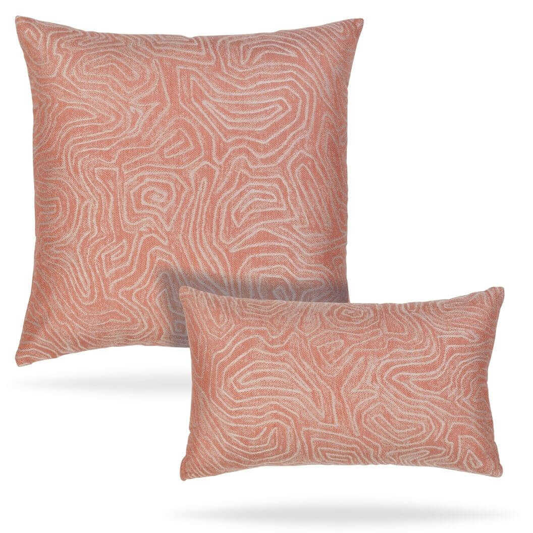 Chari Spice Lumbar Outdoor Pillow by Elaine Smith