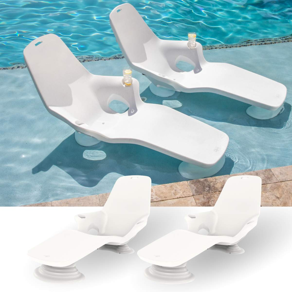 Tenjam Sunshelf Shayz In-Pool Loungers for Tanning Ledge