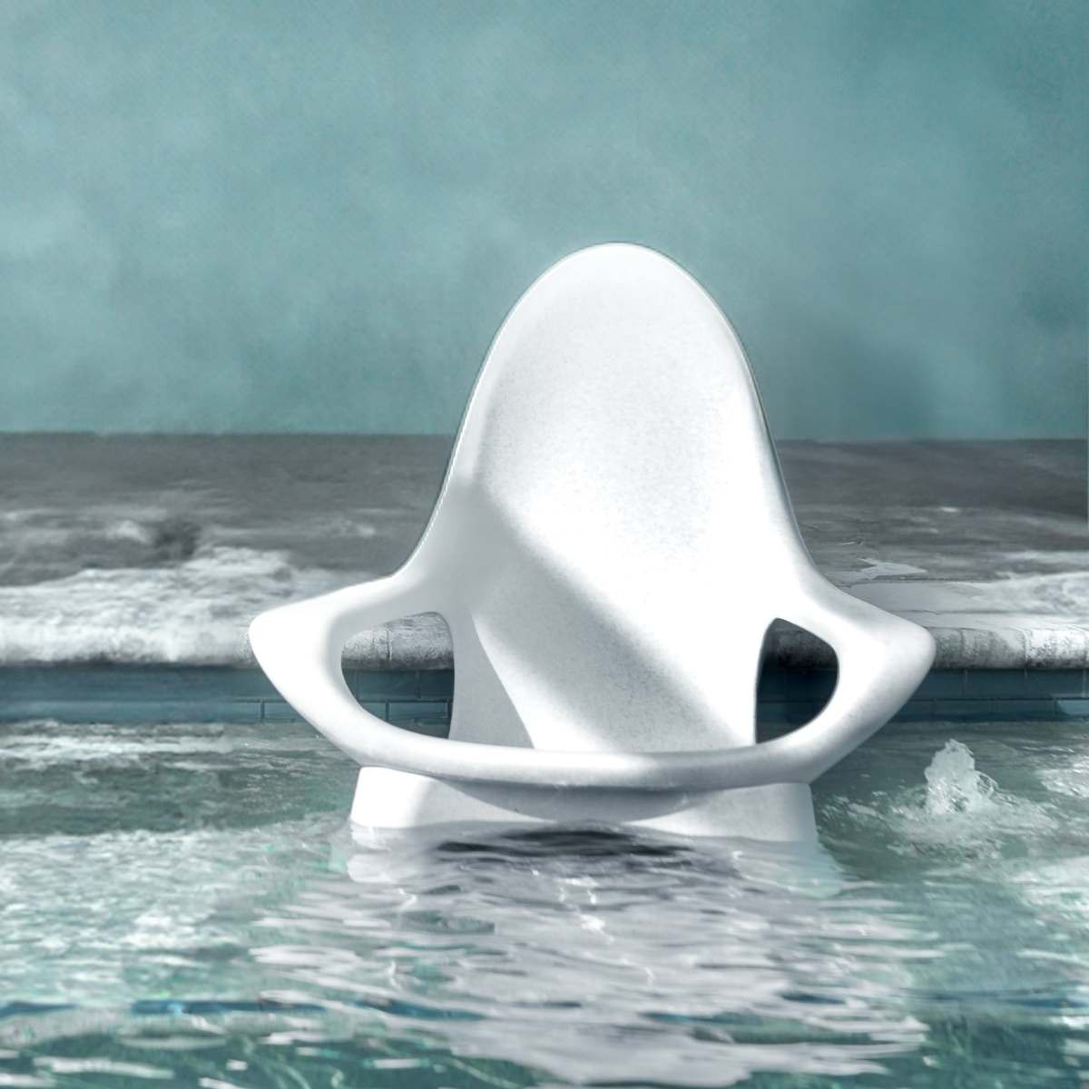 Tenjam Woosah Splash High back Chair | Pool Tanning Ledge