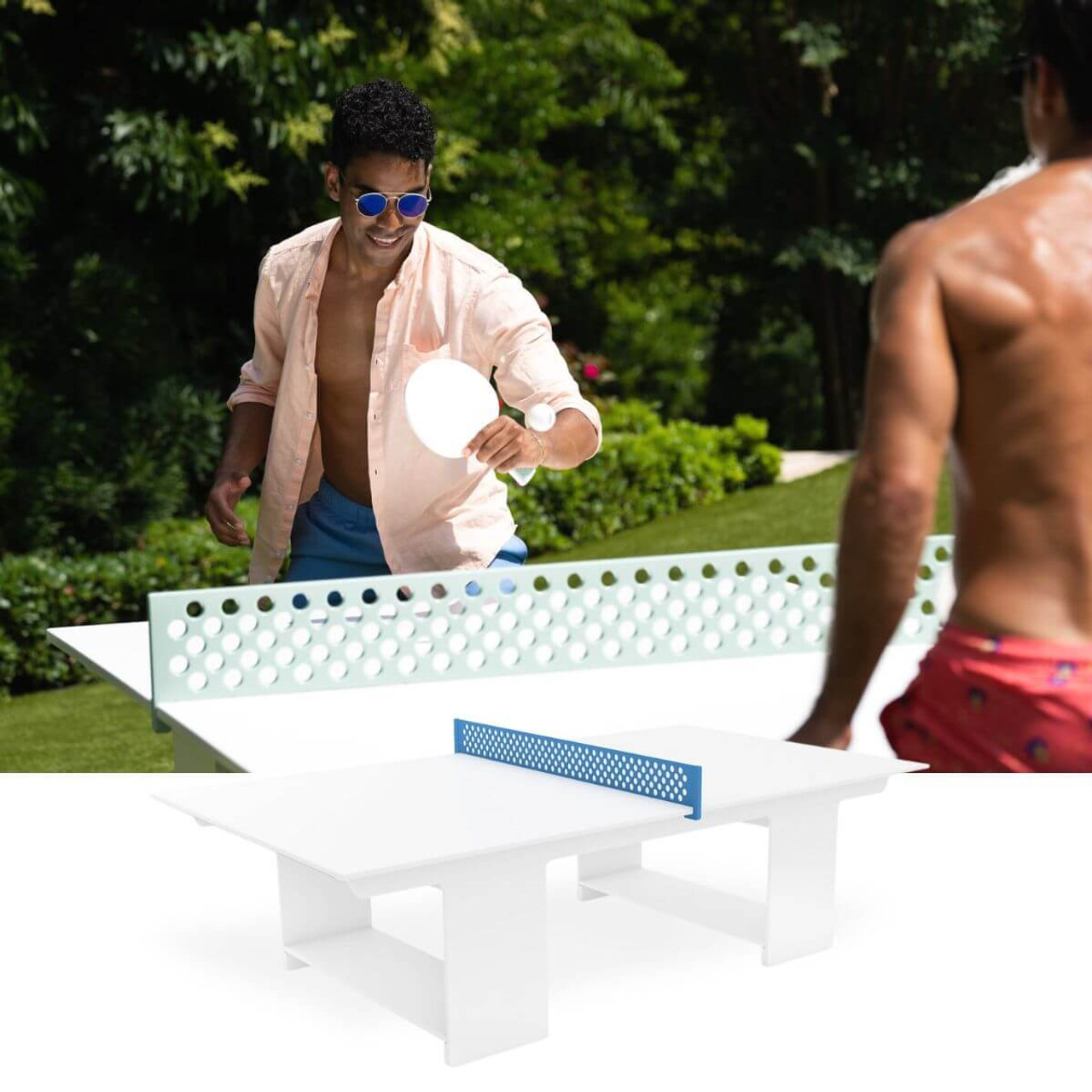 Contemporary ping pong table - FORTE - DEPORTES URBANOS - for public spaces  / outdoor / fiberglass