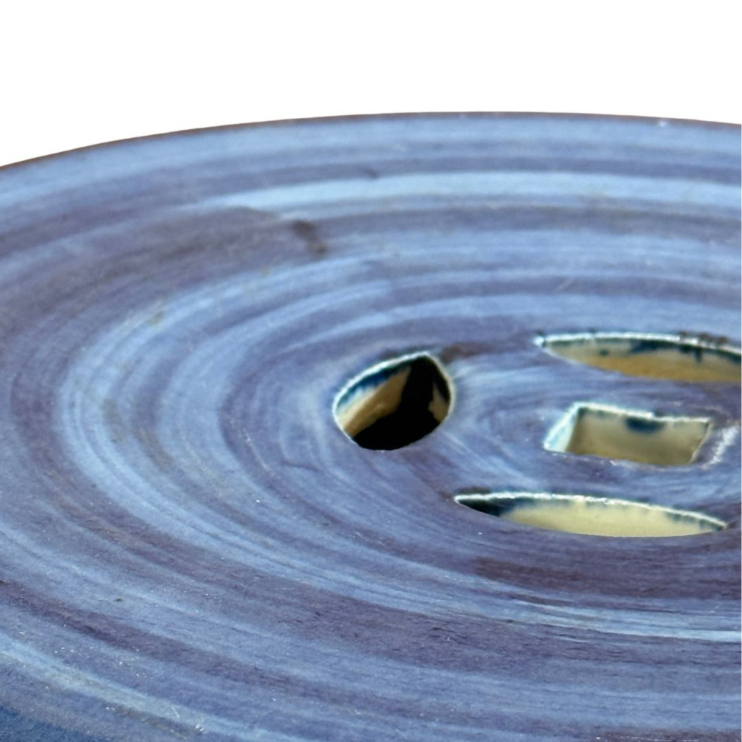 Denim Striation Garden Stool
