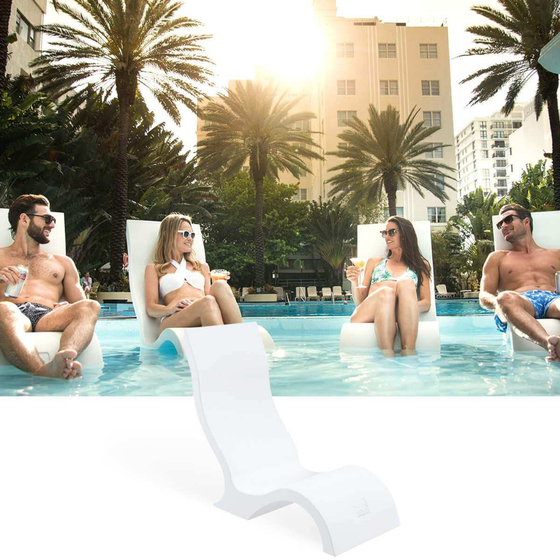 Ledge Lounger Signature Chair For In Pool Tanning Ledge 