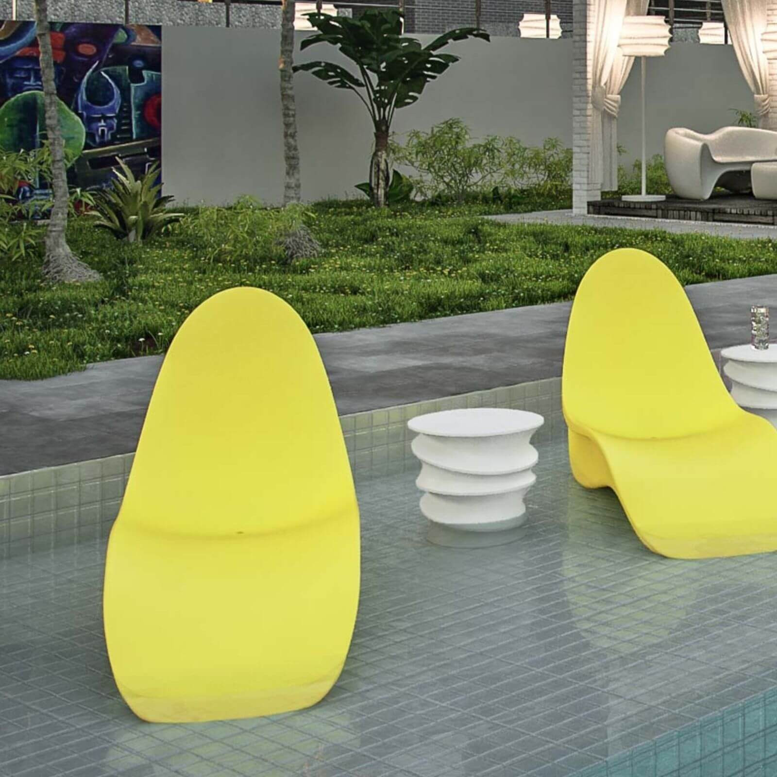 Swizzle In Pool Tanning Ledge Side Table