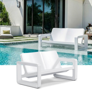 Tupelo Goods Deck Loveseat | Outdoor Modern Patio Seat
