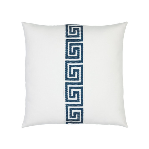 Double sided pillow design with Greek key