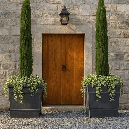 Marin Planter X Large flanking an entrance