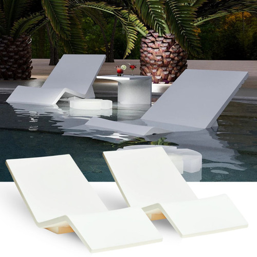 White Serralunga In Pool Loungers