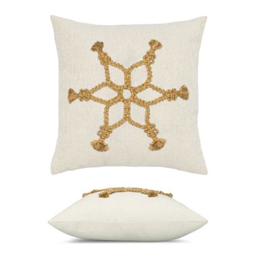 Snowflake Gold Front and Side View