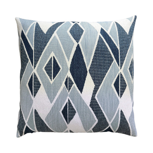 Facet Lapis Outdoor Pillow Studio Image