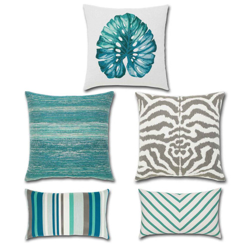 Elaine Smith Pillows  the AQUA Collection