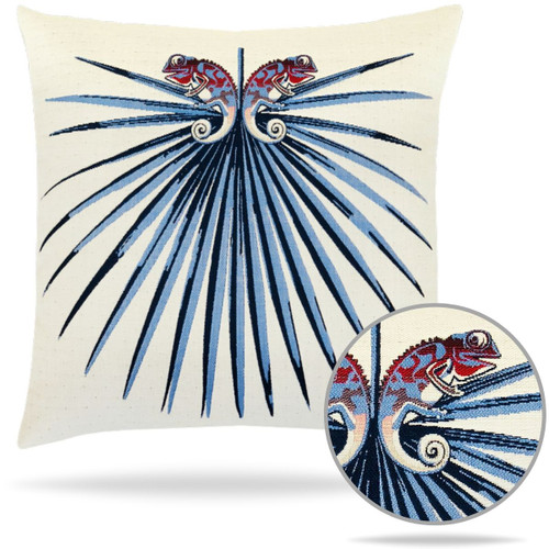 Capri Chameleon Pillow Details and stitching