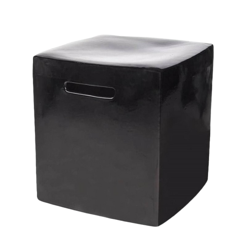 BLACK Hampton Garden Stool