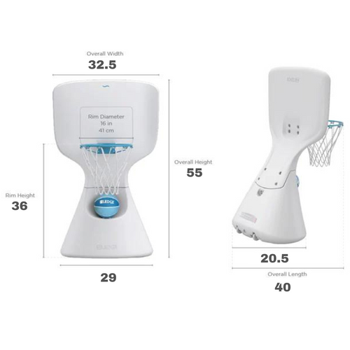 HOOPSTR Basketball In Pool Ledge or Poolside Goal