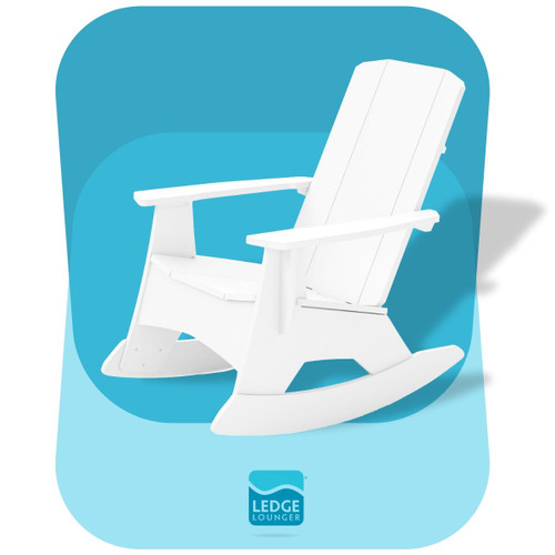 Ledge Lounger Adirondack Rocker White