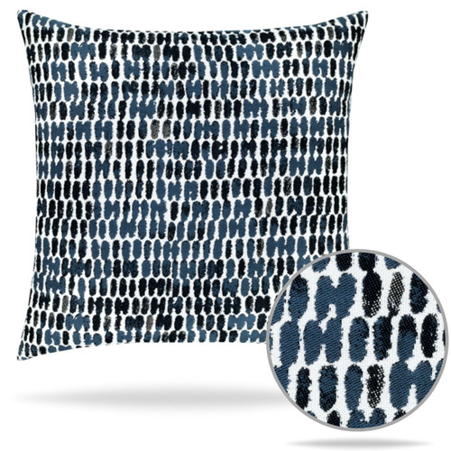 Thumbprint Indigo Outdoor Pillow