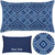 Midnight Tile Lumbar Blue Pillow Details