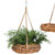 Rattan hanging basket detail