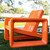 Vintage Orange Deck Chair