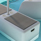 gray soft touch top - Ships with white and black removeable cupholders