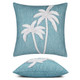Escape Ocean Pillow - Front and Side View