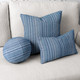 Indigo pillow grouping
