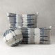 square round and lumbar shibori pillows