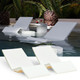White Serralunga In Pool Loungers